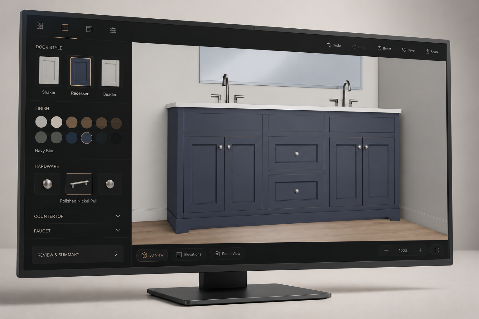 Cabinet & vanity configurator preview