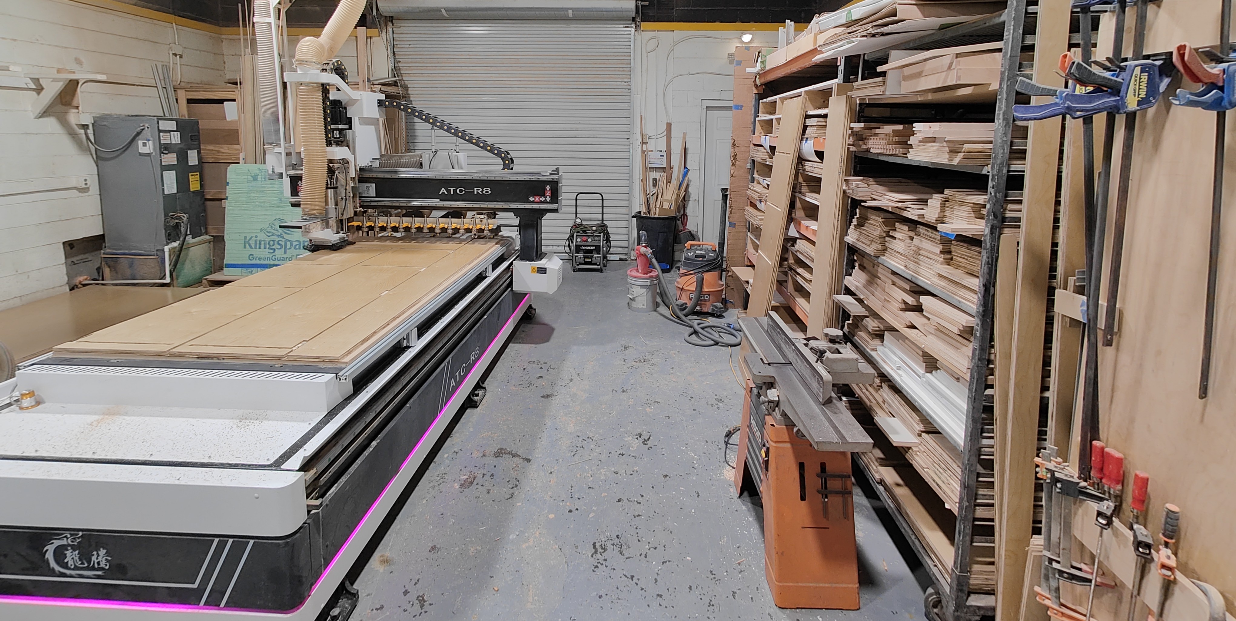 Shop build — CNC and box assembly